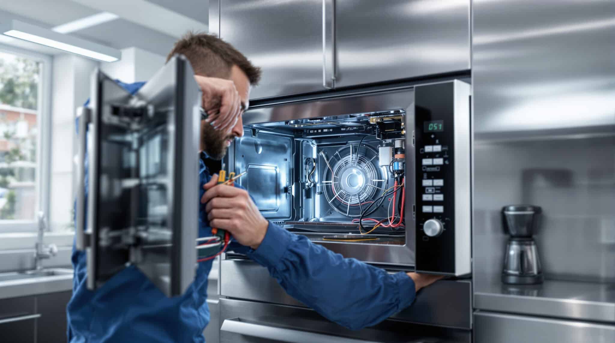 apprenez à réparer un micro-ondes défectueux en identifiant les pannes fréquentes. guide pratique pour diagnostiquer et résoudre facilement les problèmes courants.