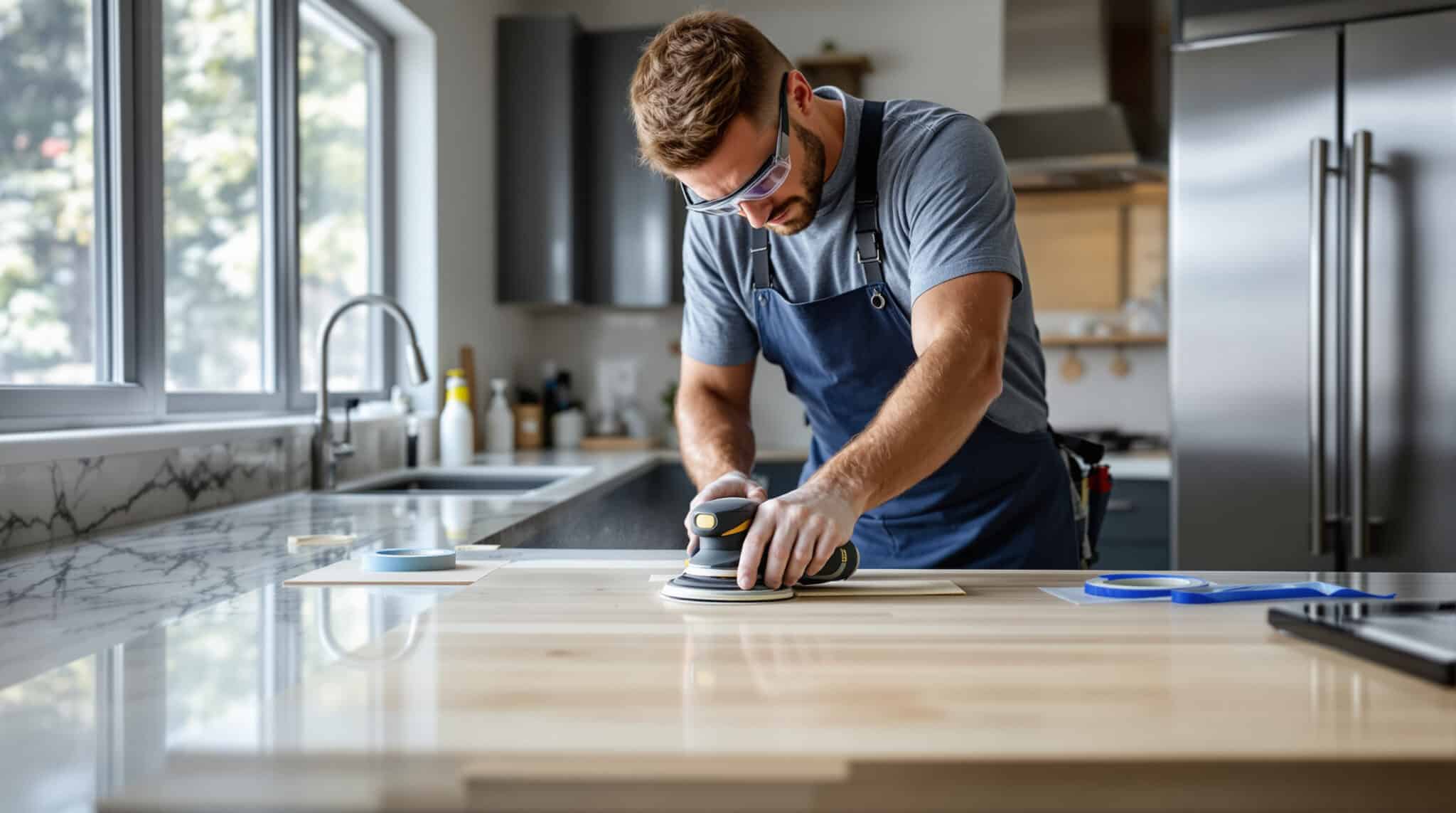 découvrez l'art d'appliquer une résine pour sublimer et protéger votre plan de travail de cuisine avec élégance et durabilité.