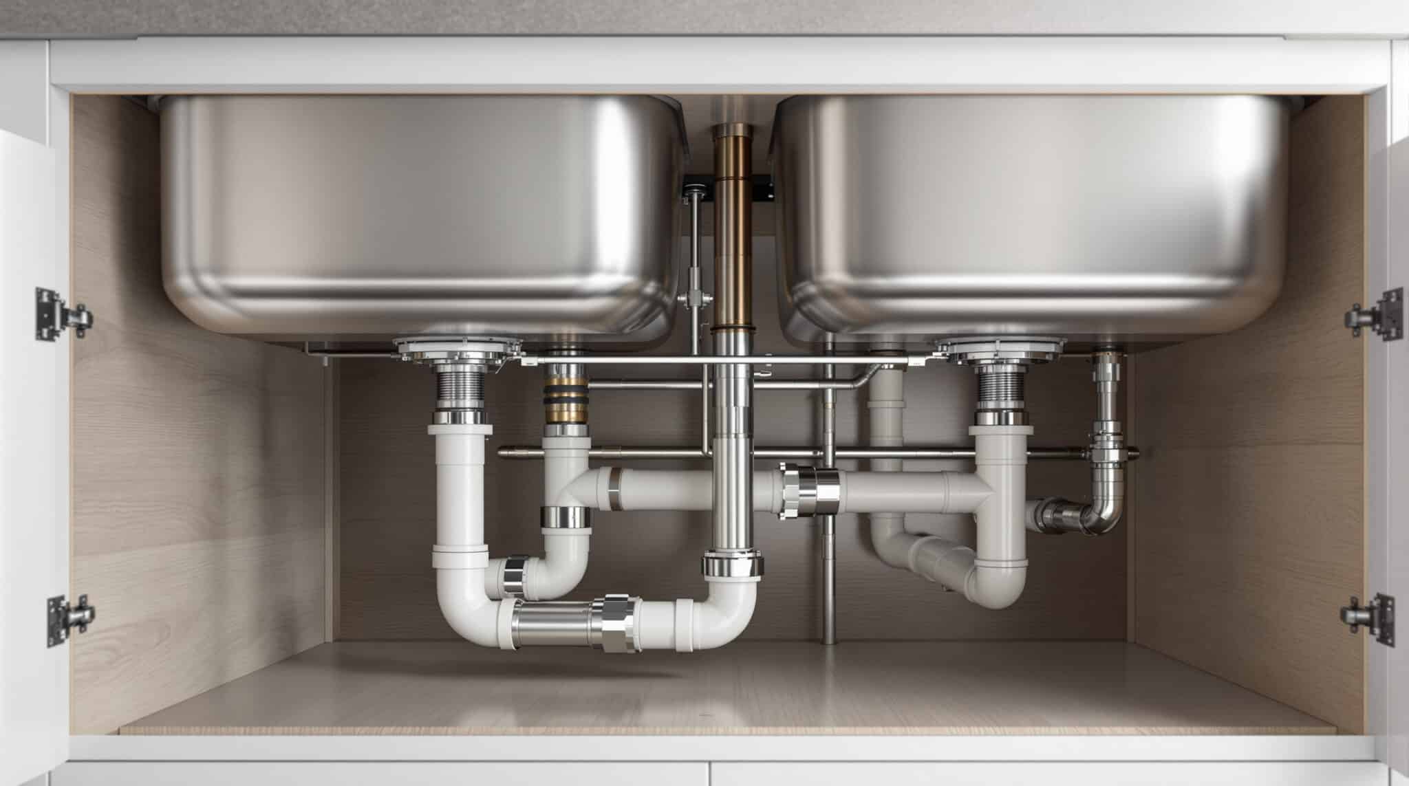 apprenez à installer facilement l'évacuation d'un évier à double bac grâce à notre guide étape par étape, pour un montage efficace et sans fuite.